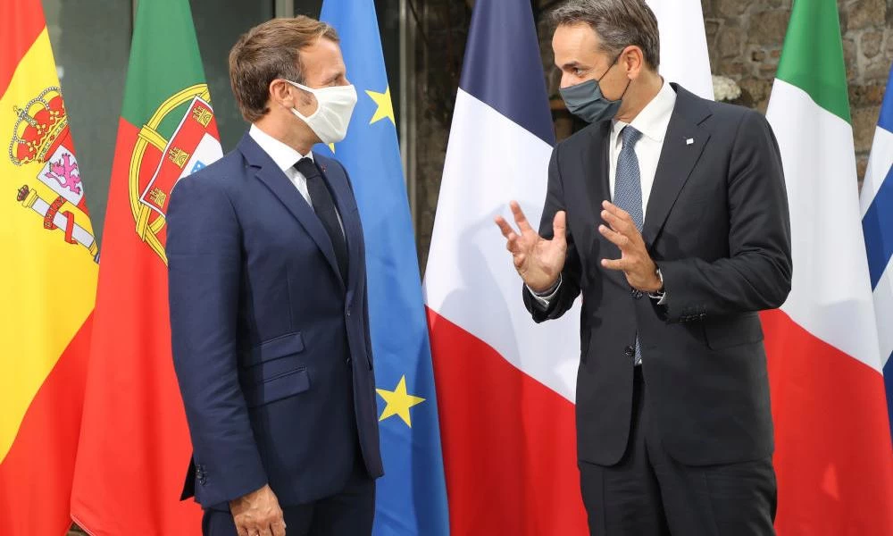 Ευρωμεσογειακή Διάσκεψη: Η Συνέντευξη Τύπου και οι δηλώσεις Μακρόν-Μητσοτάκη